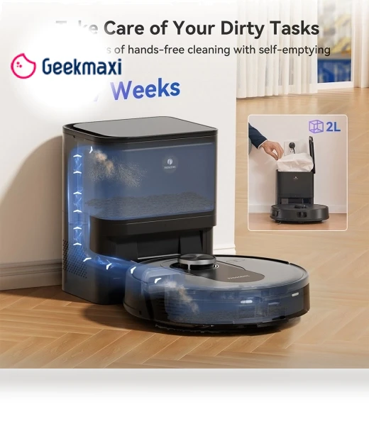 Robot Vacuum and Mop Combo with Self-emptying Station — Smart Cleaning Robots, Proscenic
