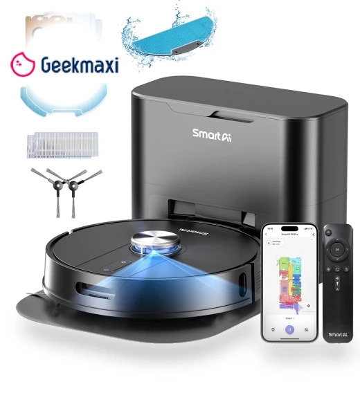 Robot Vacuum Cleaner with Base Station — Smart Cleaning Robots, SmartAI