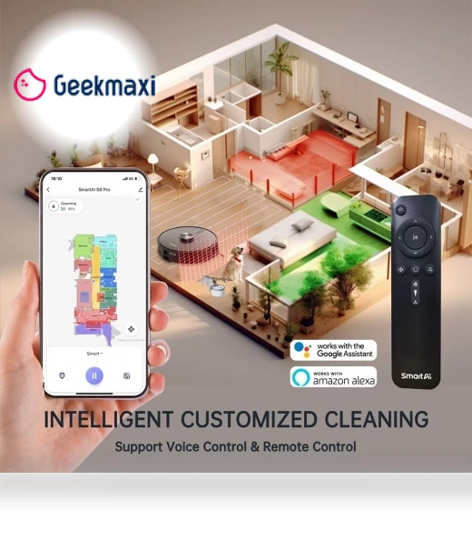 Robot Vacuum Cleaner with Base Station — Smart Cleaning Robots, SmartAI