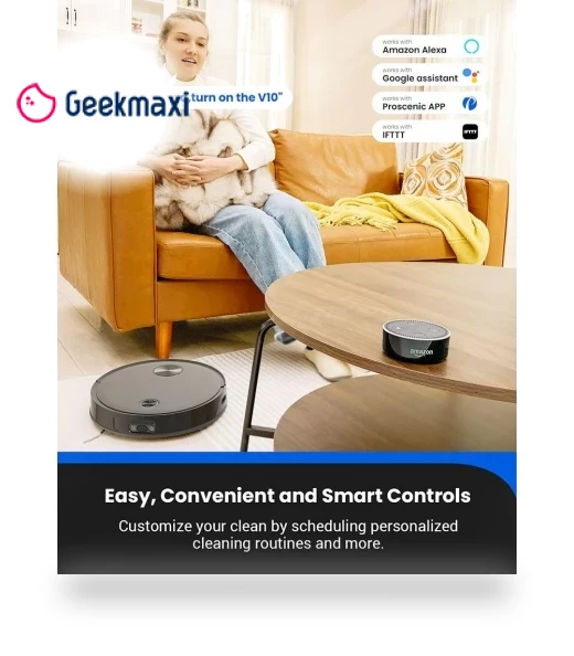 Robot Vacuum Cleaner with Floor Mopping — Smart Cleaning Robots, Proscenic