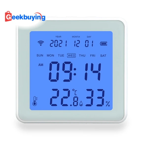 Smart Temperature Humidity Sensor with Alarm Clock — Home Climate Control