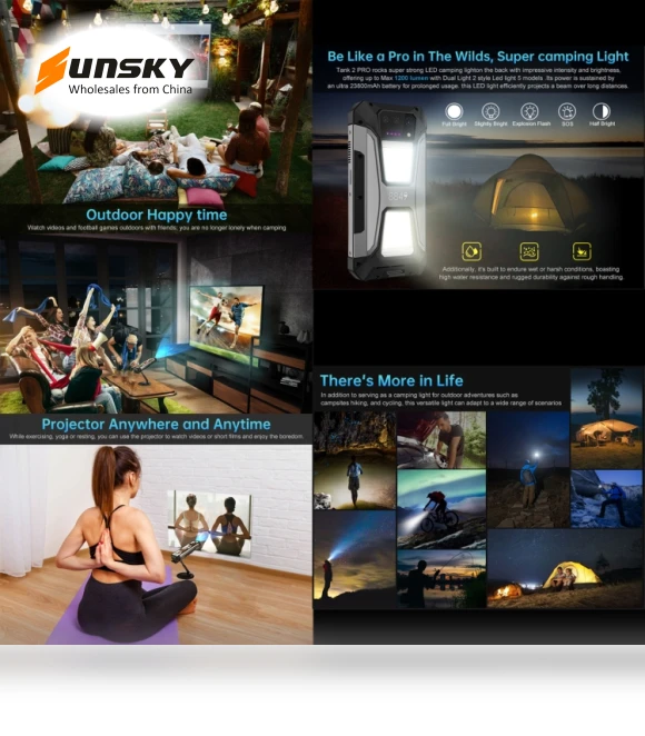 Tank 2 Pro Night Vision Projector Rugged Phone — Network Phones, Unihertz