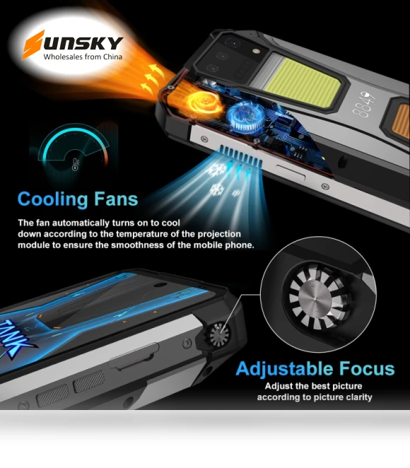 Tank 2 Pro Night Vision Projector Rugged Phone — Network Phones, Unihertz