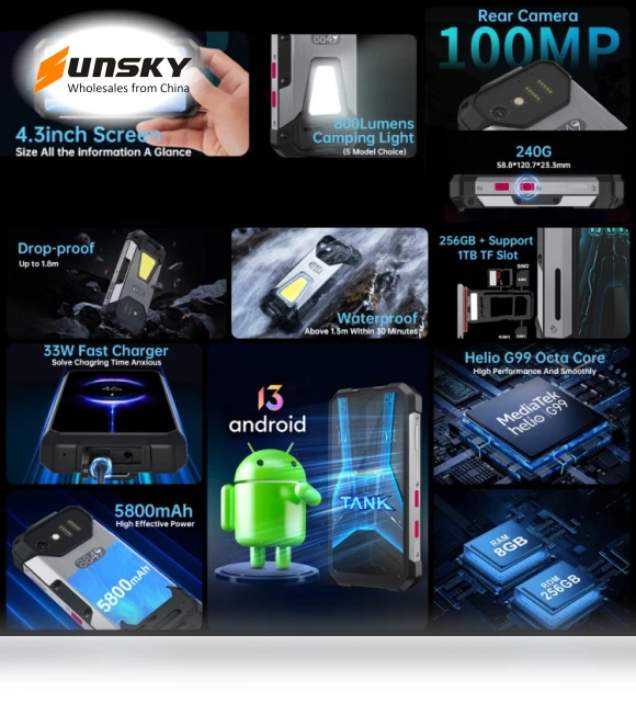 Tank mini 1 Night Vision Version — Selfie Lights, Unihertz