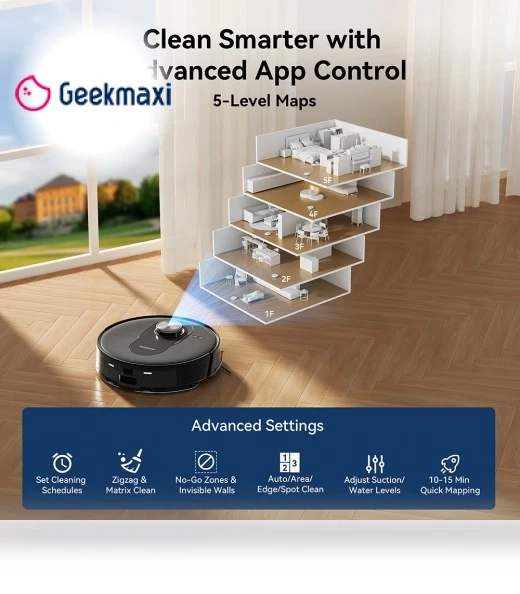 Vacuum & Mop 2-in-1 Robot Vacuum Cleaner — Smart Cleaning Robots, Proscenic
