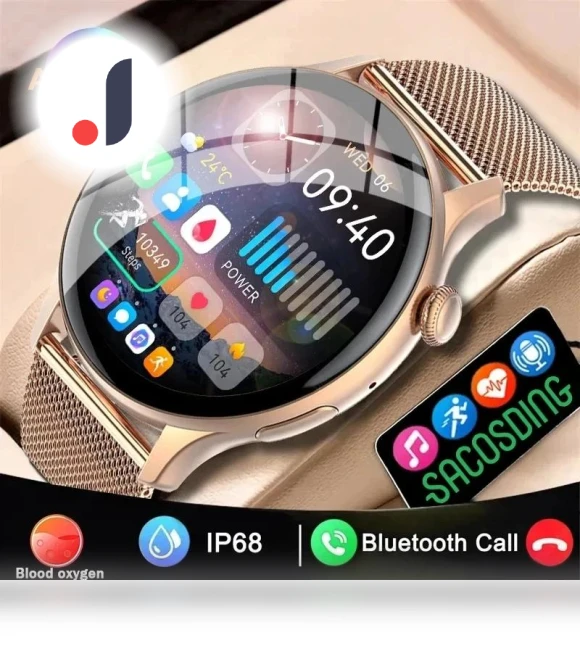 AMOLED Smart Watch for Women — Smartwatches, SACOSDING