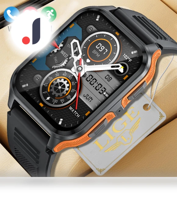 Bluetooth Smart Watch for Men — Smartwatches, LIGE
