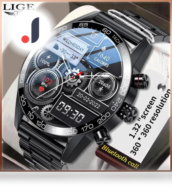 Business Smartwatch with Music Player — Wearable Accessories, LIGE