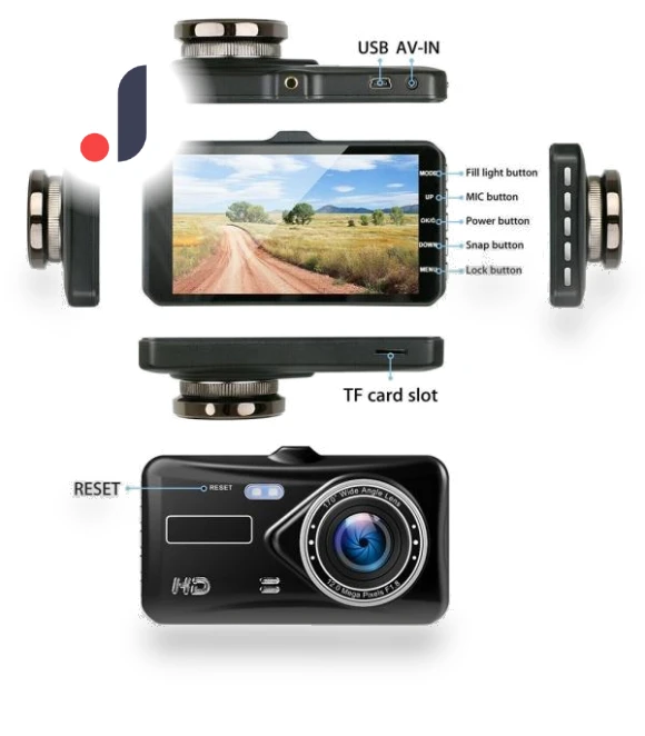 Car DVR with Touch Screen — Dashboard Cameras, HOME-Auto-001