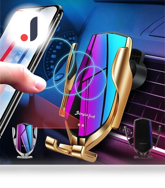 Car Phone Holder with Wireless Charging — Dashboard Installation Kits, XuYiEC