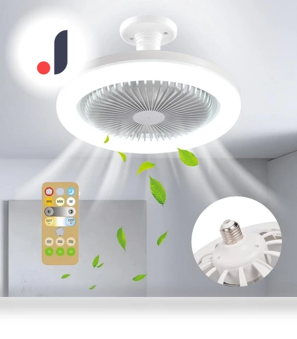 Ceiling Fan with Remote Control and LED Light — Ceiling Fans, SUPONE