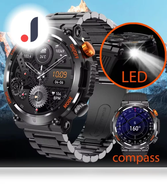 Compass Smartwatch for Men — Smartwatches, ElectronicsHome