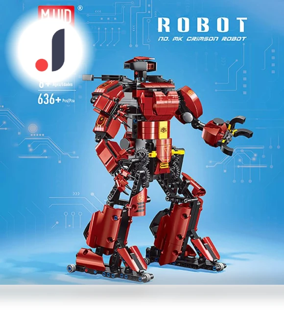 Creative Toys, App-Controlled, Motorized Raspberry Robot Model — Construction Kits, MOULD KING