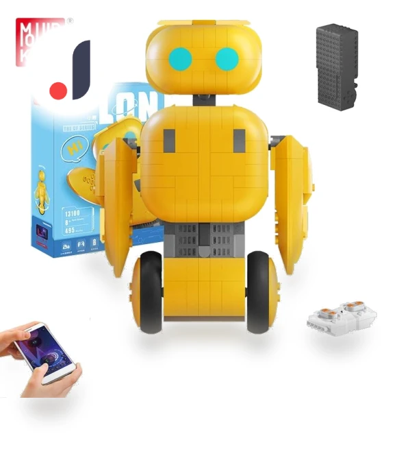 Creative Toys Technical Application RC Intelligent Robot Building Block Educational Toys for Kids Christmas Gifts — Construction Kits, MOULD KING