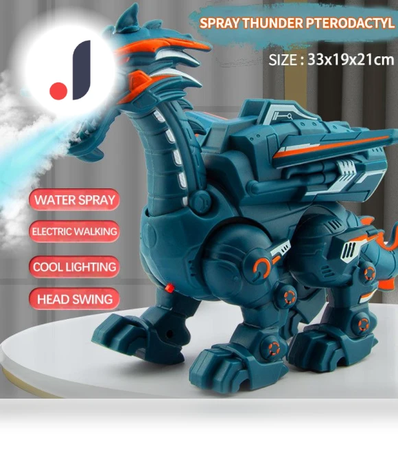 Electric Spray Disinfecting Dinosaur Robot Toy — Infant & Early Childhood Playthings, juhe