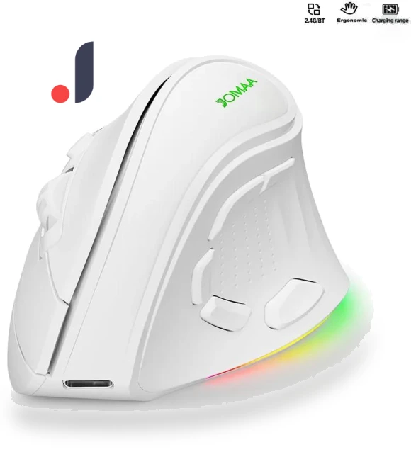Ergonomic Vertical Wireless Mouse — Mouse Pads, SeenDa