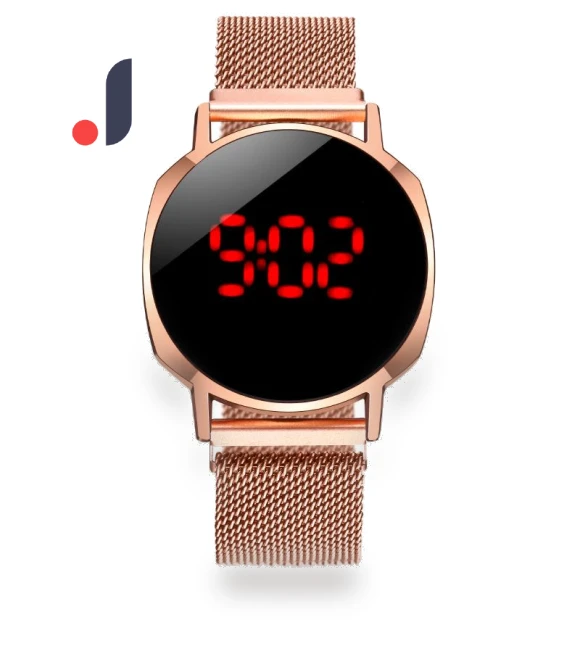 LED Touch Men's Watch with Lazy Magnet and Woven Strap — Timepieces, Warm clothes family