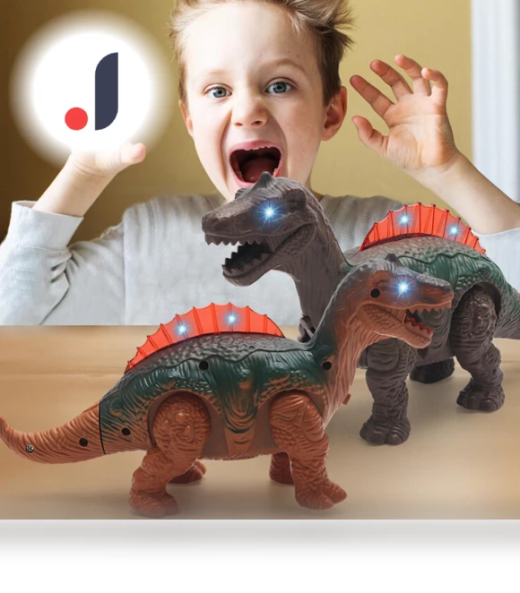 Light Up Dinosaur Electronic Walking Robot — Interactive Learning Devices, superhero
