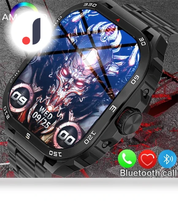 Men's Outdoor Smart Watch with Wireless Charging — Smartwatches, SACOSDING