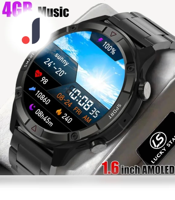 Men's Smart Watch with AMOLED Display — Smartwatches, Lucky Start