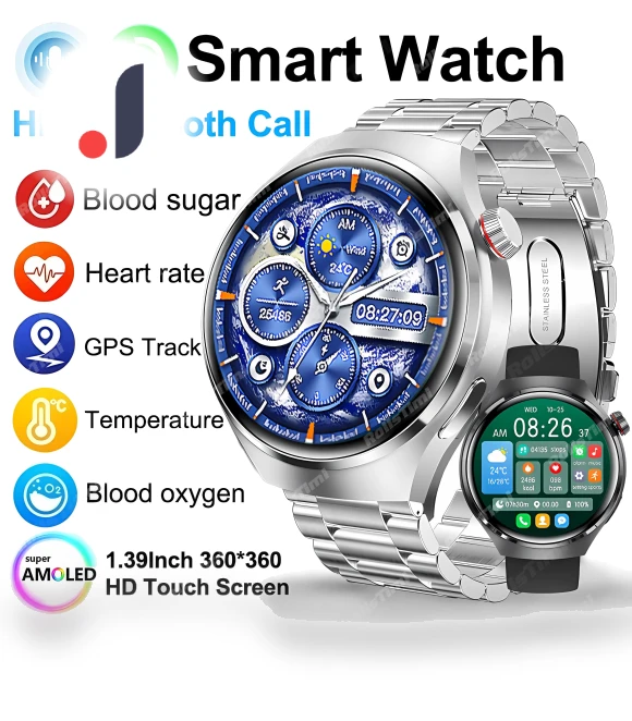 Men's Sports Smartwatch with Voice Call — Wearable Accessories, Wula Mall