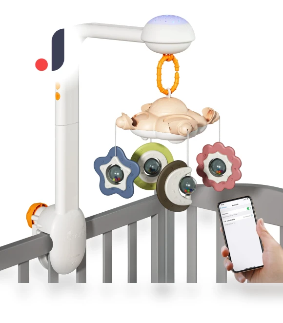 Mobile Crib with Projection Night Light — Sleep Soothers, Toys-Glory Fourall