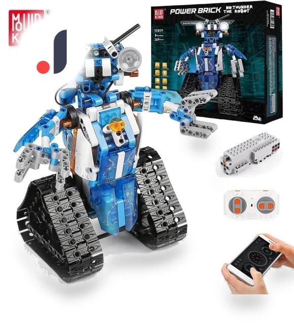Motorized Robot with App and Radio Control — Construction Kits, MOLD KING