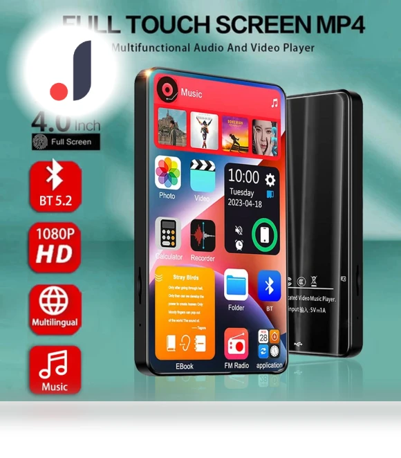 Portable Full Touch Screen MP3 MP4 Player — Portable Media Players, GLOBUS