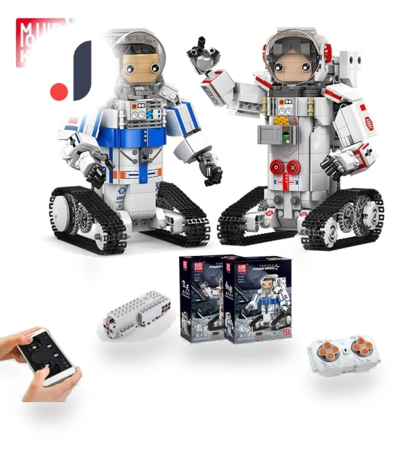Remote Control Motorized Astronaut Robot Building Blocks — Construction Kits, MOLD KING