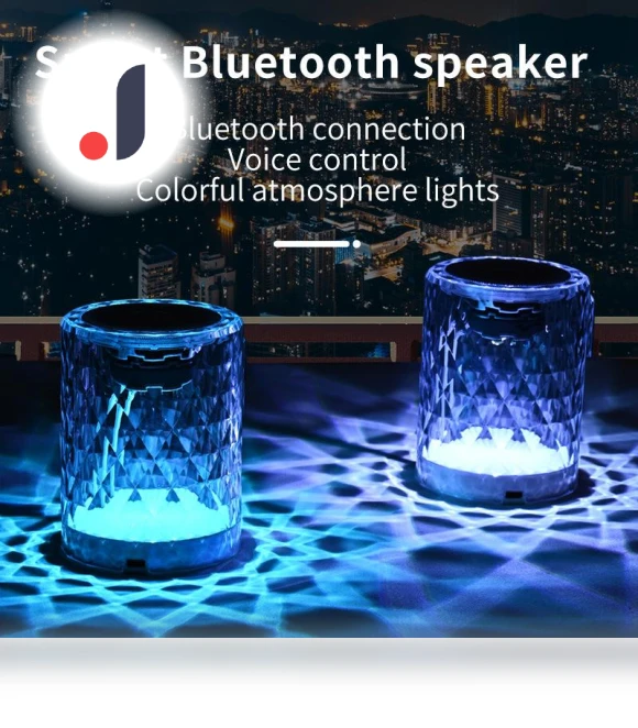 Smart Bluetooth Speaker with AI — Portable Audio, Crowner