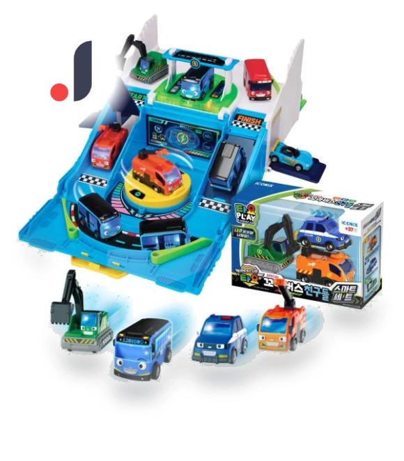 Smart Charging Station with Mini Smart Cars — Pretend Play, Board M Factory