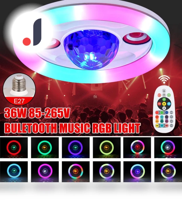 Smart LED Lamp with Bluetooth Speakers — Portable Audio, Actually lighting