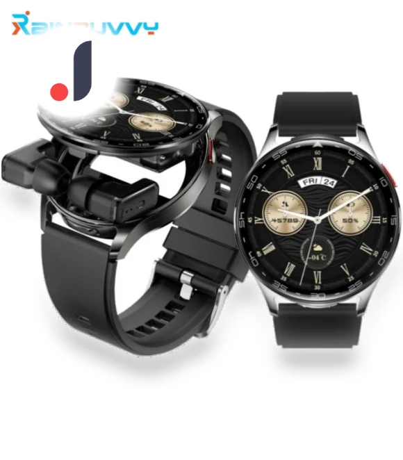 Smart Watch with Built-in Earbuds — Wearable Accessories, Rainbuvvy
