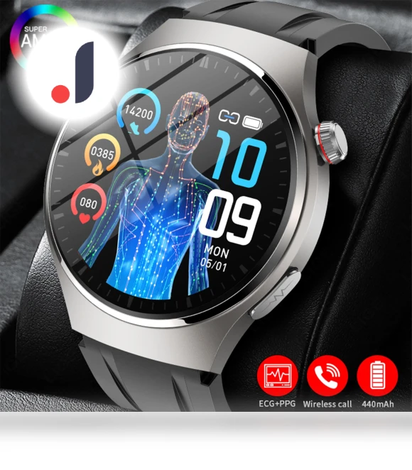 Smart Watch with ECG + PPG Detection — Smartwatches, LIGE