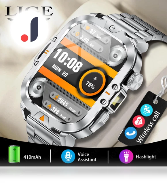 Smart Watch with LED Flashlight — Smartwatches, LIGE