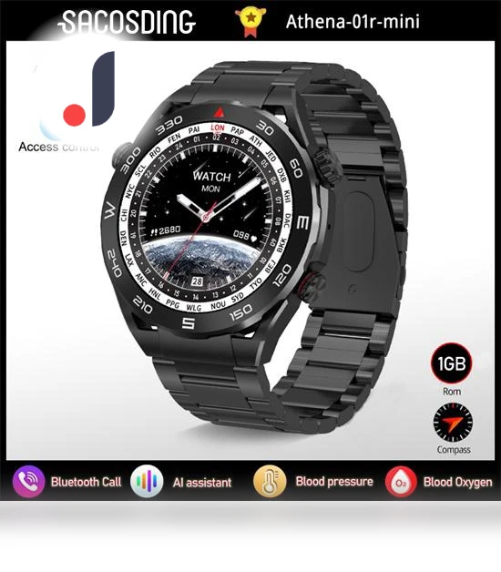 Smart Watch with Music, Bluetooth Calls, and NFC — Smartwatches, SACOSDING