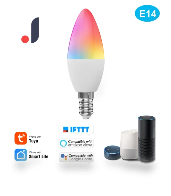 Smart Wi-Fi RGB+W+C LED Candle Bulb — LED, 3d printing machine