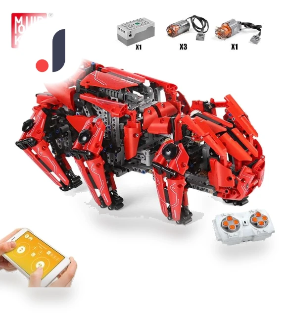 Technical Building Blocks, Remote Control Robot, Motorized Tank Model — Construction Kits, MOULD KING