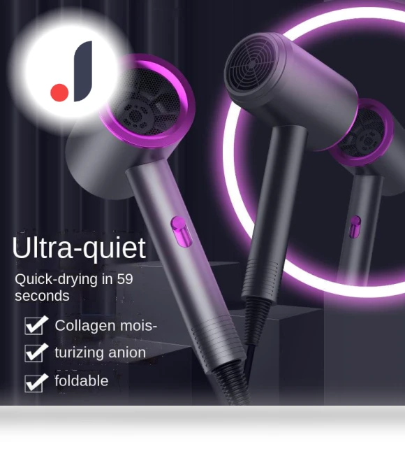 Ultra-thin Portable Hair Dryer with Negative Ions — Dryers & Accessories, Yiran Furniture