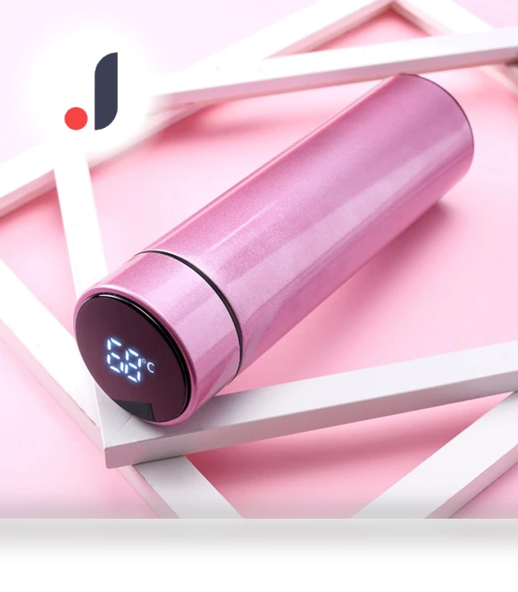 Vacuum Insulated Water Bottle with LED Temperature Display — Hydration Essentials, Listing stainless utensil