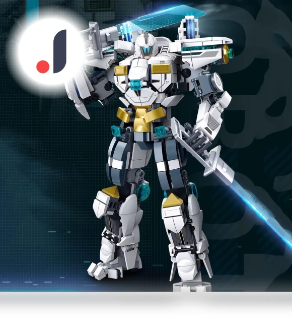 White Guardian Robot Warrior Building Blocks — Construction Kits, Chenxq
