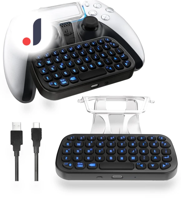 Wireless Bluetooth Mini Keyboard for PS5 Controller — Gaming Keyboards, FourAll