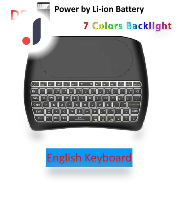 Wireless Mini Keyboard with Air Mouse — Keyboards, OFFICE-MALL