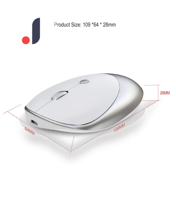 Wireless Wired Triple Mode Rechargeable Mouse — Mouse Pads, HXSJ