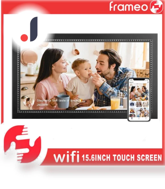 15.6-inch Built-in 32GB WiFi Large Touch IPS Digital Photo Frame — Digital Frames, Reakosound