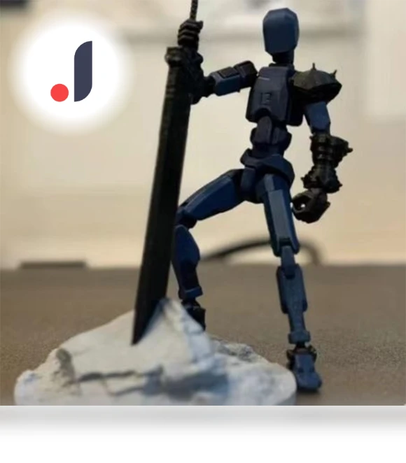 3D Printed Titan Robot Mobile Doll Set — Collectible Statues, Ren Beauty