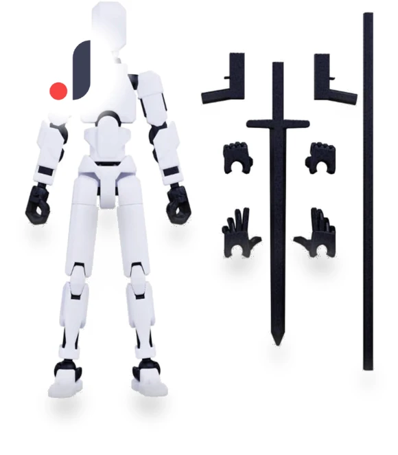 3D Printed Titan Robot Mobile Doll Set — Collectible Statues, aprecious