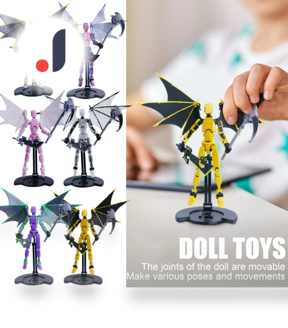 3D-Printed Titan Robot Mobile Doll Set — Collectible Statues, Salted Chicken
