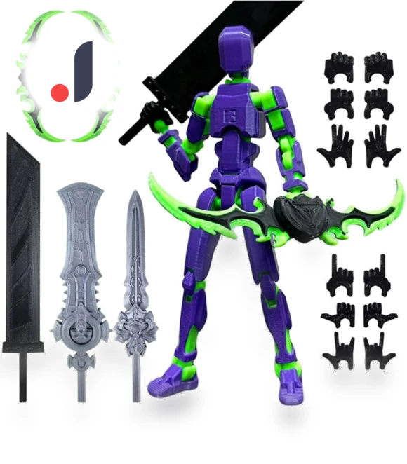 3D-Printed Titan Robot Mobile Doll Set — Collectible Statues, Winnerer Saturn