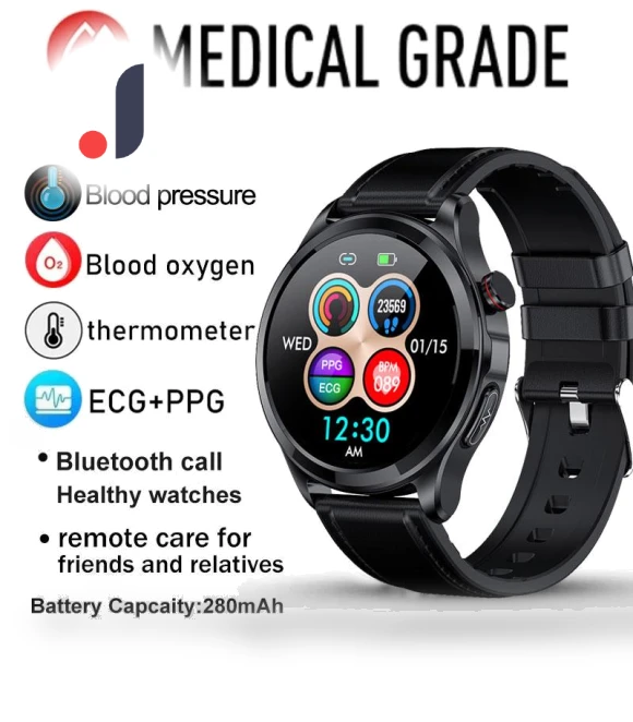 AMOLED Smart Watch with ECG+PPG Health Monitoring — Smartwatches, Lucky Start